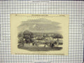 Old Antique Print 1849 Windsor Castle Part Great Terrace View Eton London 19th