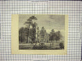 Old Antique Print St. Leonards Hill Prince Wales Ascot Races Architecture