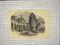 Original Old Antique Print St. Leonard'S-On-The-Hill Windsor Earl Derby England