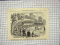Original Old Antique Print 1867 Sale Shorthorns Royal Shaw Farm Windsor London