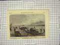 Original Old Antique Print 1866 Gondolas Conveying Passengers Lagoon Venice