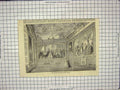 Old Print Ref.887 State Apartments Queen Audience Chamber London England