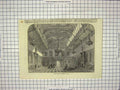 Original Old Antique Print Windsor Castle Waterloo Chamber London England