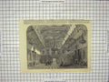 Original Old Antique Print Waterloo Chamber Windsor Castle London England Queen