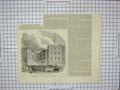 Original Old Antique Print Fire Tooley Street Southwark Wigan White Duke 1881