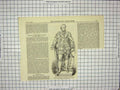 Original Old Antique Print 1869 Statue Earl Derby St. George'S Hall Liverpool