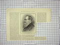 Original Old Antique Print 1889 Portrait Mr. Wilkie Collins Novelist Victorian