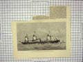 Original Old Antique Print Screw Steamer Glenartney China Tea Ship 1874 19th