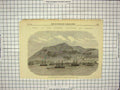 Original Old Antique Print 1865 Iron-Clad Squadron Emperor Napoleon Algeria