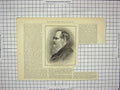Original Old Antique Print 1889 Portrait Mr Wilkie Collins Novelsit Victorian