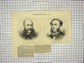 Old Antique Print 1874 Parliament Callender Manchester Puleston Devonport 19th