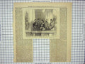 Original Old Antique Print 1874 Queen Duke Duchess Edinburgh Balcony Buckingham