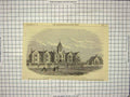 Old Antique Print *3709 1869 Prudhoe Memorial Convalescent Home Whitley