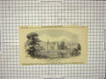 Original Old Antique Print 1846 Ravensworth Castle Durham England Architecture