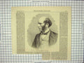 Original Old Antique Print 1866 Portrait Mr. Thomas Hughes Parliament Lambeth
