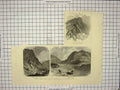 Old Antique Print English Lake District Blencathra Crummock Honister Pass