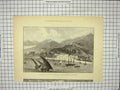 Original Old Antique Print 1890 Salonica Aegean Sea Conflagration Ships Yachts