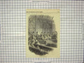 Original Old Antique Print Parliament Reading Speech House Commons