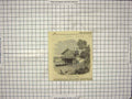 Original Old Antique Print Boat House Knowsley Lake Swans
