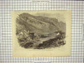 Old Antique Print Destruction Iron Railway Bridge Flood St. Michel Savoy