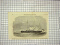Original Old Antique Print 1856 Queen Steam Ship Seagull Commander O'Reilly