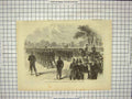 Original Old Antique Print Colonel Wright Middlesex Rifle Volunteers Hyde Park