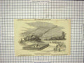 Old Antique Print 1854 Inspection Second Royal Surrey Militia Guildford 19th