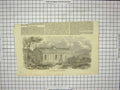 Original Old Antique Print Iron Ball Room Constructed Balmoral Scotland