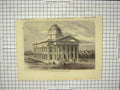 Original Old Antique Print Court House San Jose California America Architecture
