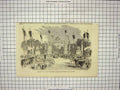 Original Old Antique Print Deputation Young Women Arch Tuileries Place Concorde