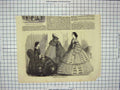 Original Old Antique Print Dresses Paris Fashion April Ladies