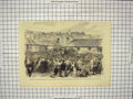 Original Old Antique Print Lieutenant-General Duncan Cameron Auckland Zealand