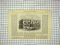 Original Old Antique Print 1868 Port Elizabeth Algoa Bay Townhall Architecture