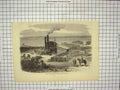 Original Old Antique Print Scene Boiling Down Sheep Australia Fine Art 19th