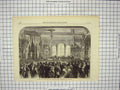 Original Old Antique Print 1868 Opening Mechanics Institute Bolton Lancashire