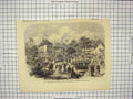 Original Old Antique Print British Association Science Basford Park Nottingham