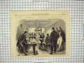 Old Antique Print 1866 Atlantic Telegraph Expedition Making Splice Cable 19th