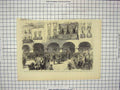 Old Antique Print War King Italy Archbishop Padua Clergy Sartori Palace