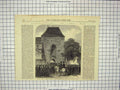 Original Old Antique Print 1866 Austrian Troops Haimburg Presburg Vienna War