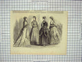 Original Old Antique Print Paris Fashion August Ladies Dresses Prnt