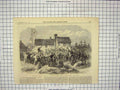 Original Old Antique Print 1866 Atlantic Telegraph Samuel Canning Newfoundland