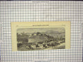 Original Old Antique Print 1866 War Scene Siers Horses Ships 19th