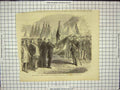 Original Old Antique Print Festivities Venice King Italy Standard Municipality