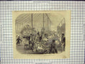 Old Antique Print Queen Garden Party Buckingham Palace Drawingroom Tent