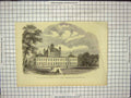 Original Old Antique Print Prince Wales Denmark Fredensborg Castle Architecture