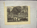 Old Antique Print Review Pupils Canadian Military School Toronto Canada