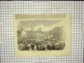 Original Old Antique Print Inauguaration Steel Monument Carlisle 16Th Ult
