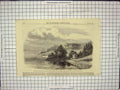 Old Antique Print 1860 Prince Wales North America Charlotte Edward Island 19th