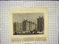 Old Antique Print 1879 Beaconsfield Model Dwellings Stroud Vale Islington 19th