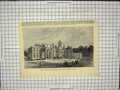 Original Old Antique Print Eastwell Park Kent Residence Duke Duchess Edinburgh